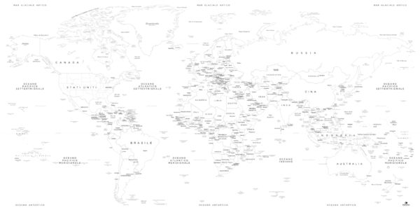 Mappa del Mondo Vuota -v3