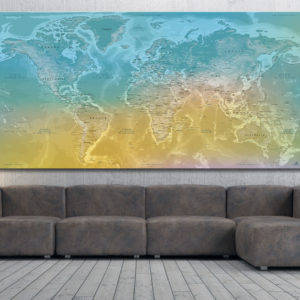 Mappa del Mondo con Rilievi – Ha Long