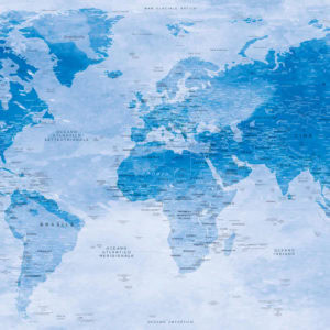 Mappa del Mondo effetto Acquarello – Uyuni