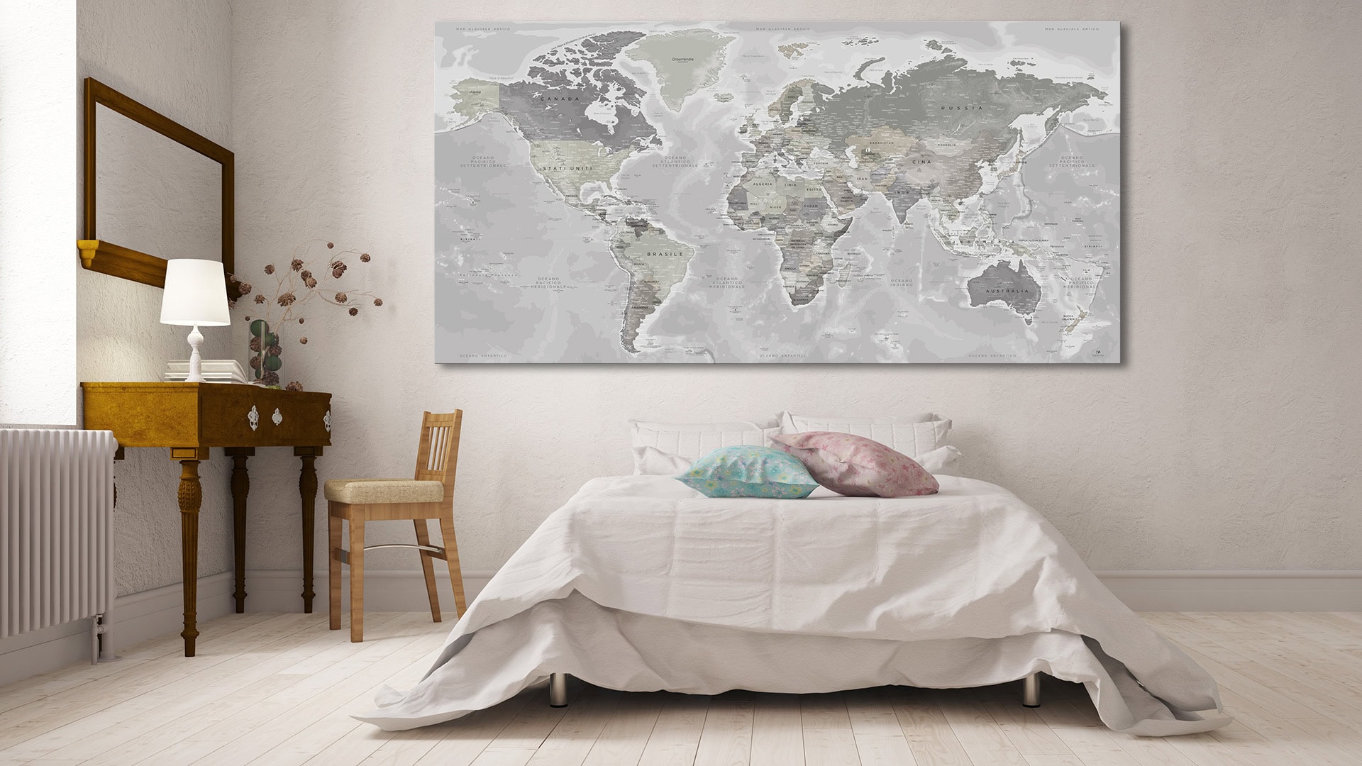 Mappamondo da Muro -Mappa del Mondo Gigante Aggiornata