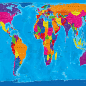 Mappa del mondo Gall-Peters – Manarola