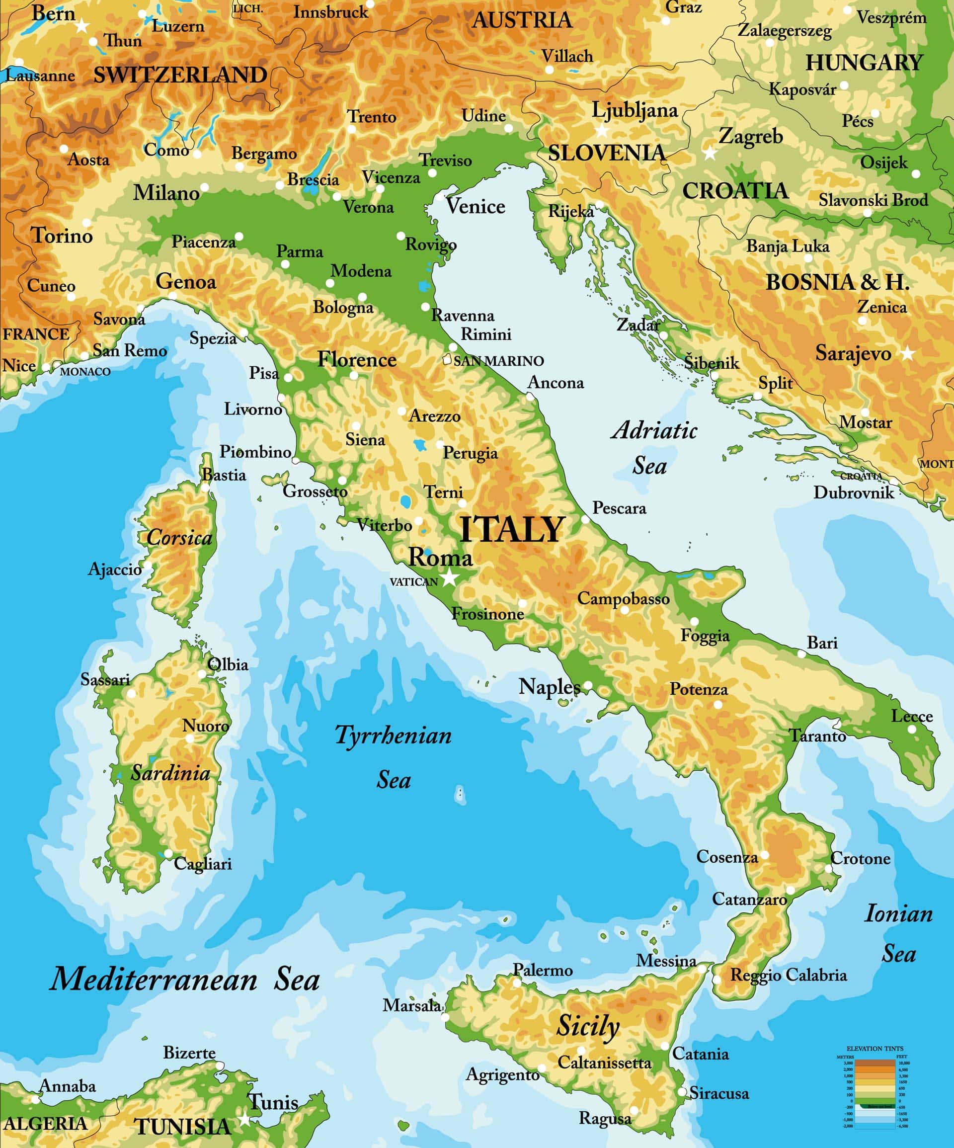 Cartina Geografica Italia Fisica Riassunto Cartina - vrogue.co