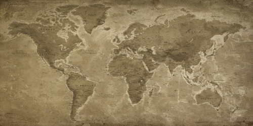 Mappa del Mondo Vintage